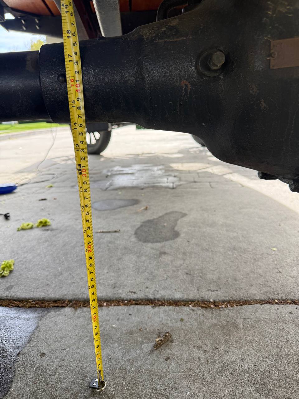 Rear Axle Ground Clearance